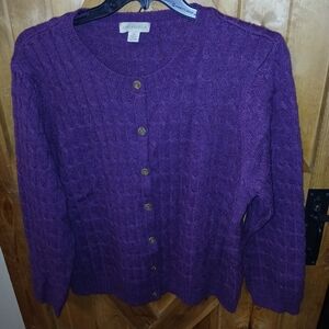 Appleseeds Button Down Wool Cardigan Sweater..XL